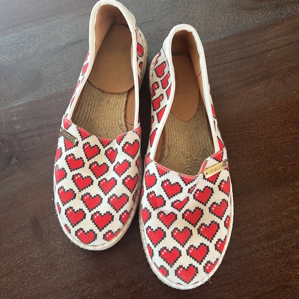 Love Moschino heart espadrilles SZ 39 - Picture 3 of 7